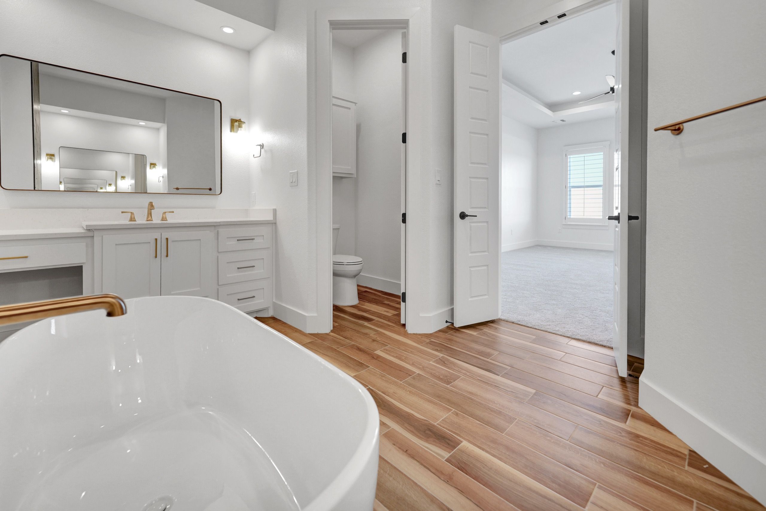 Stone and stucco custom home exterior in West Texas