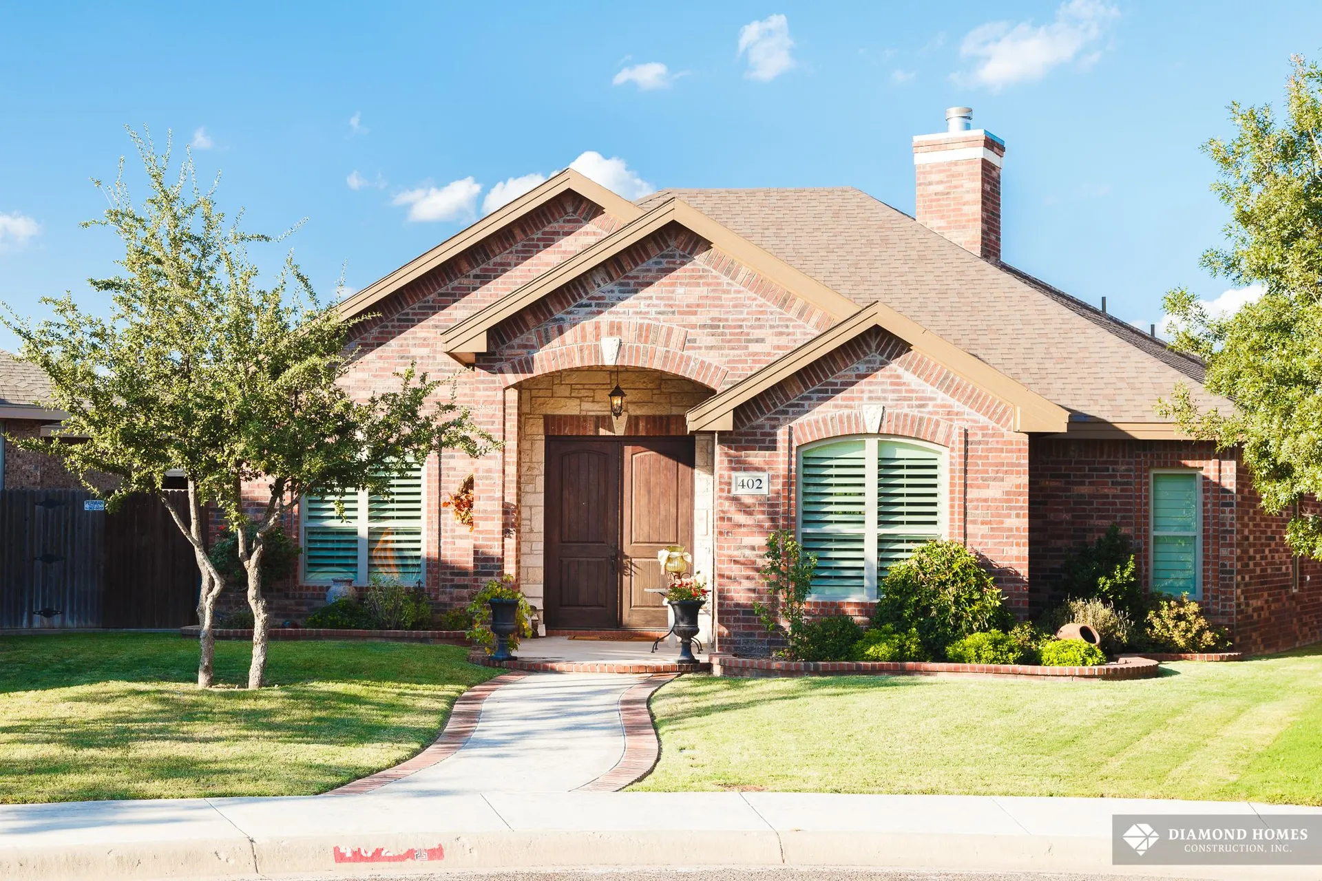 Diamond Homes custom home project in Midland, Texas