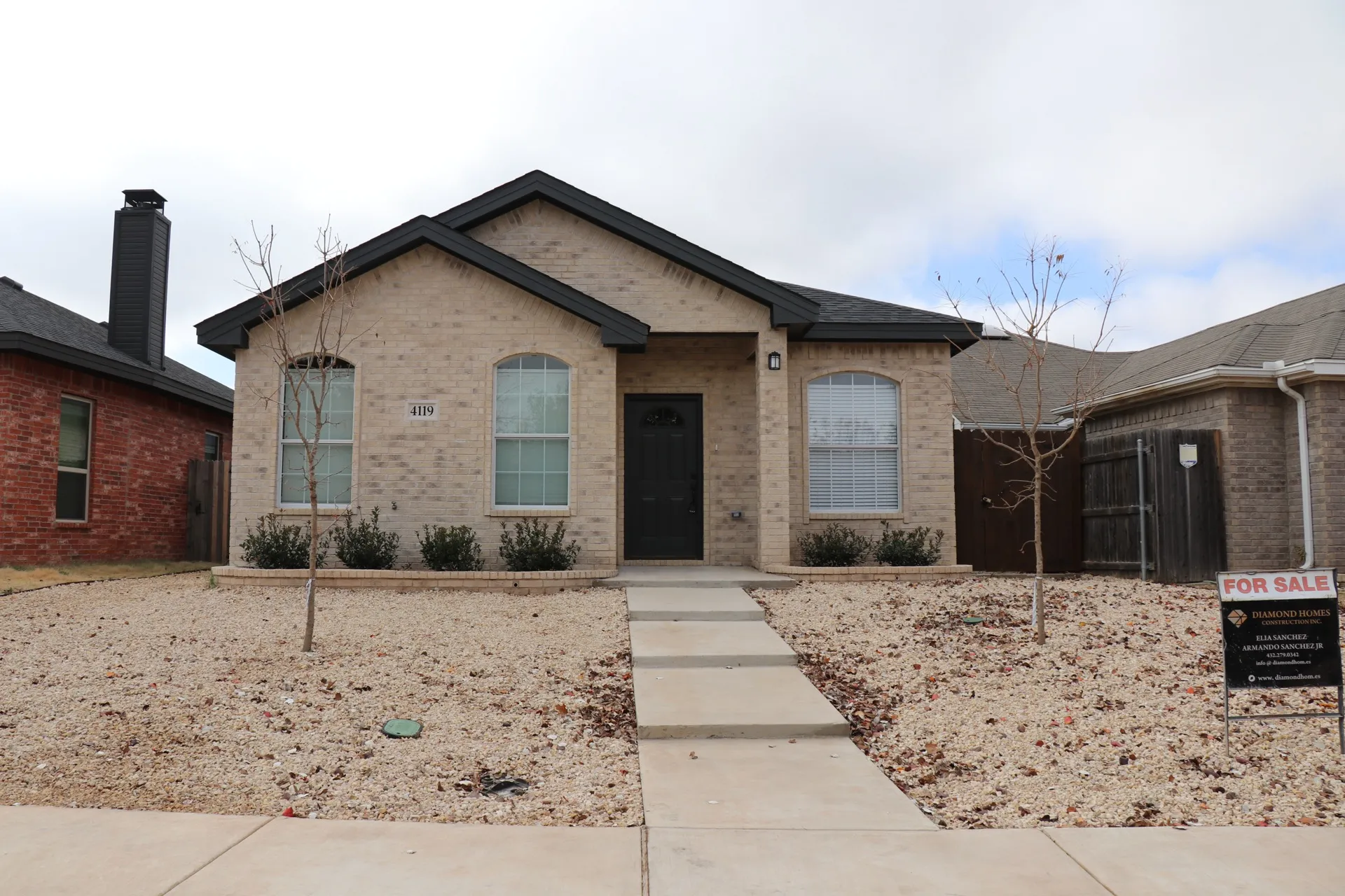 Diamond Homes custom home project in Midland, Texas