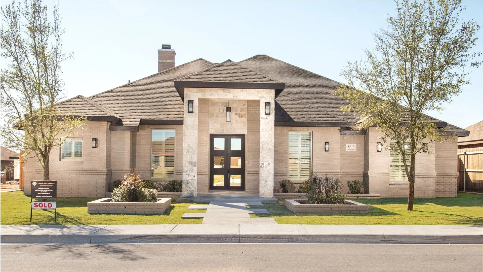 Diamond Homes custom home project in Midland, Texas