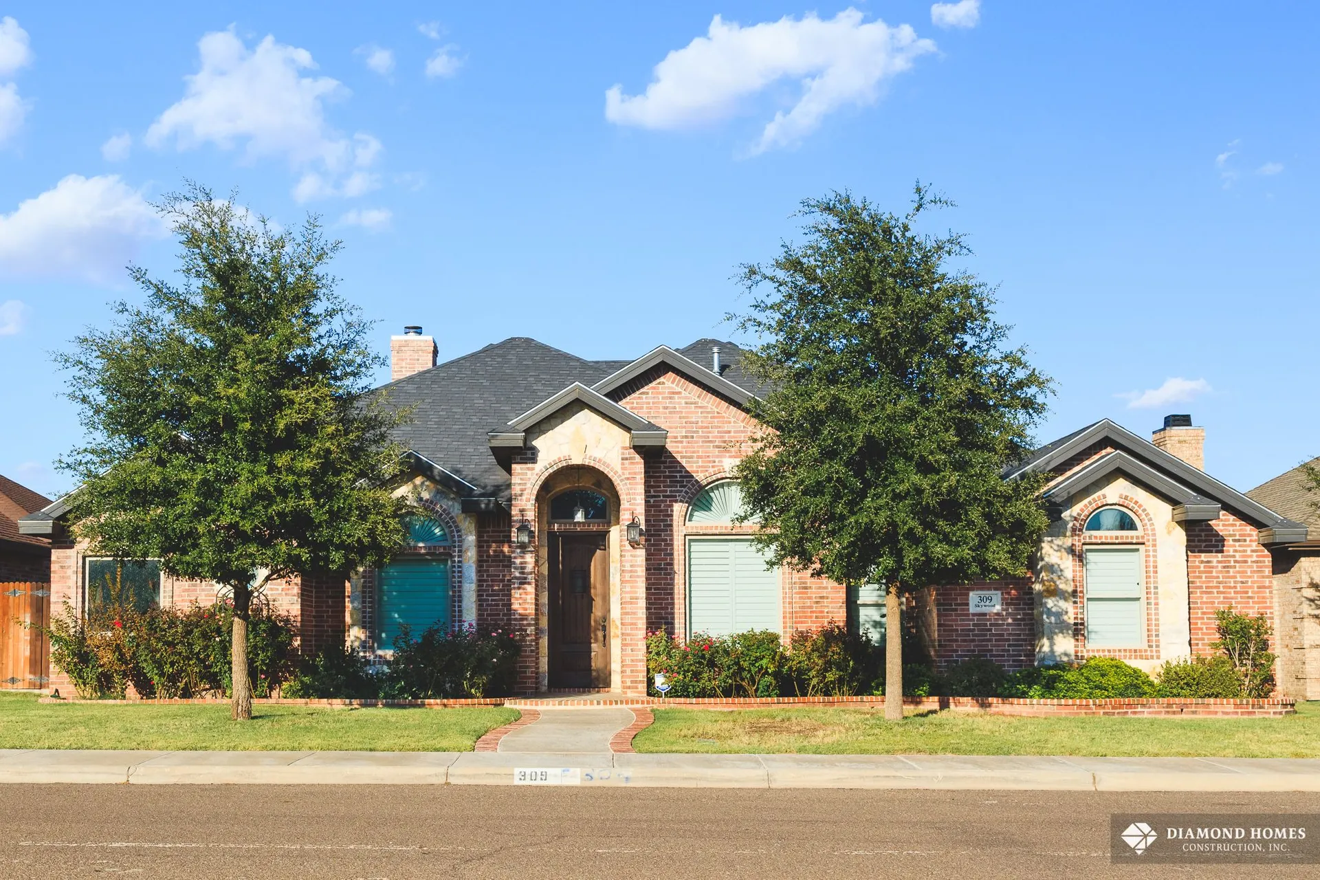 Diamond Homes custom home project in Midland, Texas